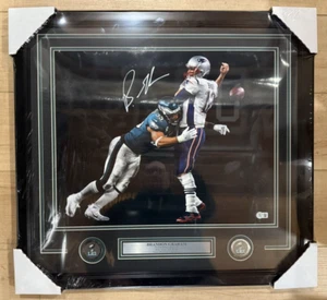 Brandon Graham Signed Framed 16x20 SB LII Strip Sack Photo - Beckett - Picture 1 of 3