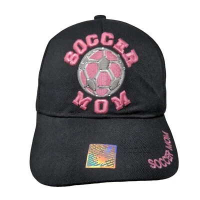 Soccer Mom Strapback Hat Black One Size Embroidered Adjustable Blackhawk - Image 1 of 4