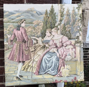 Tapestry Wall Hanging Dame Lago  19x19 - Picture 1 of 8