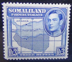 Somaliland 1938 3R Bright Blue MNH - Picture 1 of 1