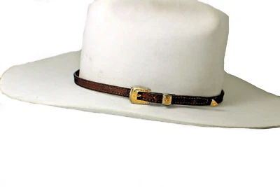 Banda para Sombrero Western para Hombre y Mujer Genuino Elefante Canguro Forrado  Foto 1 de 4