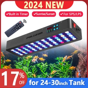 Aquarium Light 165W Dimmable Full Spectrum Coral Fish Tank Reef Light with Timer - Picture 1 of 12
