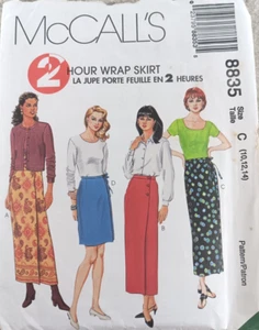 McCall's 8835 Two Hour Wrap Skirt Sizes 10-12-14 - Picture 1 of 3