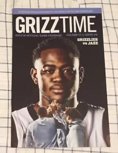 2017 NBA Memphis Grizzlies vs Jazz Program GRIZZTIME VOL.17/ISSUE 34 - Picture 1 of 2