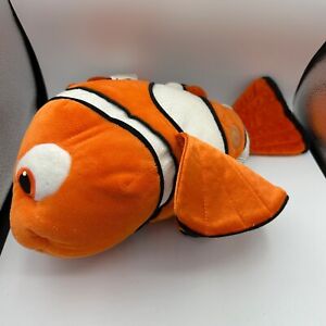 Disney Store Nemo Plush Soft Doll Size 16" Finding Nemo Large Fish Orange W TAGS