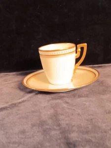 Edwardian lenox american belleek demitasse cup and saucer. - Picture 1 of 6