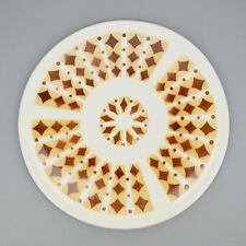 Vintage Kuchenplatte alte Tortenplatte Keramik Spritzdekor Art Déco / Cake Plate
