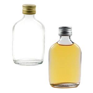 50ml Glass Flask Bottles for Wedding Favours Zam Zam Water with Caps Spirits - Picture 1 of 7