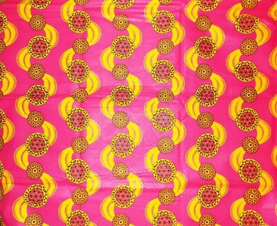 African Spheres Fabric 3 yards - Image 1 of 2