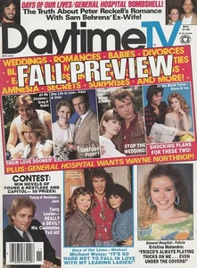 Daytime TV magazine Nov 1986 MICHAEL WEISS-YASMINE BLEETH-TERRY LESTER-FRANGIONE - Picture 1 of 5