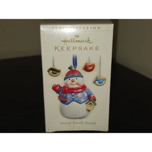 Hallmark 2006 Sweet Tooth Treats #5 Snowman Cookie Jar Keepsake Ornament - Picture 1 of 3