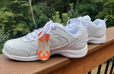 Zapatos para caminar blancos Easy Spirit nivel 3 para mujer talla 7 1/2 velocidades anchas nuevos en caja Foto 1 de 4