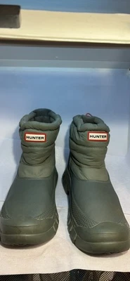 Bota corta para mujer Hunter Intrepid verde talla 8 usada en excelente estado Foto 1 de 4
