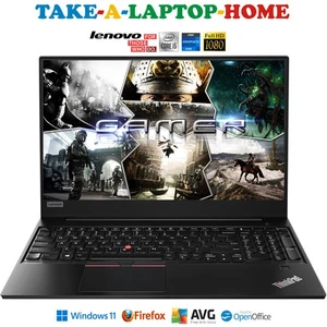 Lenovo ThinkPad Laptop Gaming Windows11 i5 3.4GHz FHD 1920x1080 15.6" NVMe SSD - Picture 1 of 11
