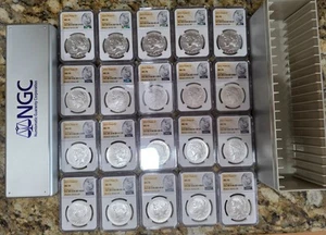 2023 $1 Peace Silver Dollar NGC MS70 Lot of 20 - Picture 1 of 7