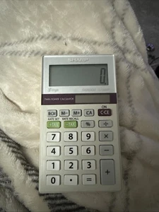 Sharp 8-stelliger ELSI MATE EL-244T Twin Power Taschenrechner mit Steuersatz - Bild 1 von 2