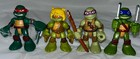 TMNT Half Shell Heroes Turtle Lot 4 Leo Raph Don Mikey Playmates