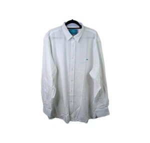 Reef Knots Cotton Linen Blend Shirt Mens Size XXL White Long Sleeve Summer Light - Picture 1 of 21