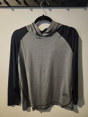 Youth Large Gray w/ Black Sleeves Rawlings Lightweight Hoodie Baseball Training  - Image 1 of 4
