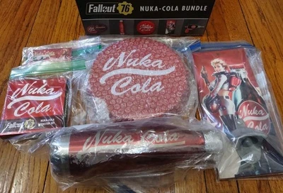 Fallout 76 Nuka Cola Pacote Caixa Conjunto Completo de Mercadoria Edição Limitada RARO - Imagem 1 de 4
