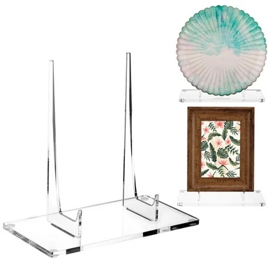 Soporte de libro acrílico caballete transparente soporte para exhibición placa acrílica postal imagen... Foto 1 de 4