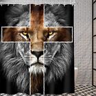  Shower Curtain Inch King Men Wildlife Funny Animal Safari 60Wx72L Cool Lion