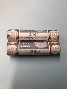 2005 P&D Westward Journey Nickel Buffalo Nickel Unopened Rolls Gold Toned - Picture 1 of 3