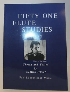 Simon Hunt's Fifty-One Flute Studies of Medium Standard 1982 Intermediate Diff. - Imagen 1 de 6