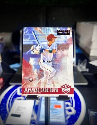 2018 SHOHEI OHTANI ДЕБЮТАНТ Diamond Kings японский Бейб Рут КРАСНЫЙ ХУДОЖНИК ДОКАЗАТЕЛЬСТВО SP!! - Изображение 1 из 2