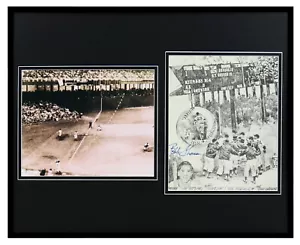 Bobby Thomson Signed Framed Shot Heard the World Framed Photo Set 16x20 JSA - Picture 1 of 2