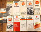 Vintage Continental Airlines 11 Timetable Lot Timetables 1965-1984