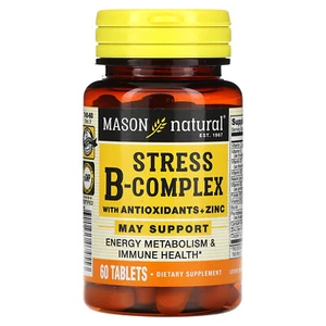Stress B-Complex with Antioxidants+Zinc, 60 Tablets - Picture 1 of 2