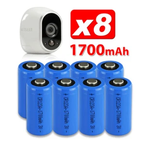 8X CR123A 3V Battery for Netgear Arlo Security Camera VMS3330 3430 3230 3310 OZ - Picture 1 of 2