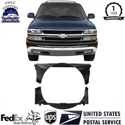 Cobertura de ventilador de radiador superior e inferior para 1994-2005 Chevrolet S10 / Blazer / Jimmy - Imagem 1 de 4