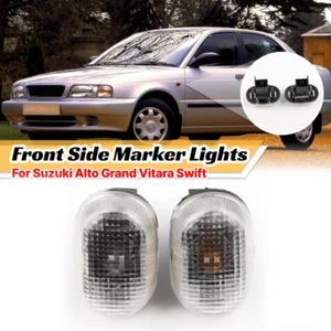 2pcs Clear Front Side Marker Repeaters Light For Suzuki Grand Vitara 1998-2005 - Picture 1 of 6