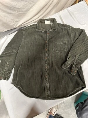 Pana Bill Blass Vintage Años 90 Verde Oliva Gran Tamaño Manga Larga Abotonada Talla L Foto 1 de 4