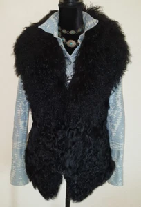 SELTENE Ralph Lauren CURLY Lammfell PELZWESTE Aspen Yellowstone Western Damen M /S? - Bild 1 von 11