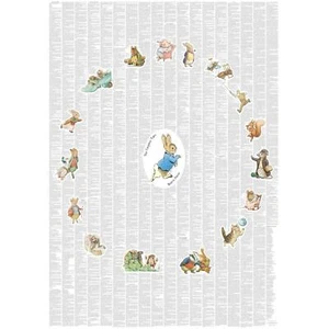 Wall Print Poster Peter Rabbit & Friends Beatrix Potter Book Spineless Classics - Imagen 1 de 1