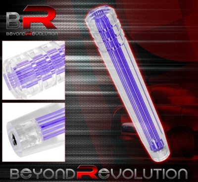 Para Suzuki 12" M12X1.25 Clear 3D Style Long Shift Knob 5-Speed 5Psd Purple Foto 1 de 2