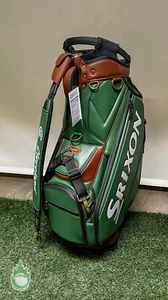 New Srixon Golf SRX Tour Staff Bag Limited Masters Green/Brown w/ Rainhood - Picture 1 of 9