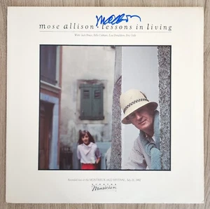 Mose Allison Signed Lessons In Living Vinyl Record Album LP Legend RAD - Picture 1 of 2