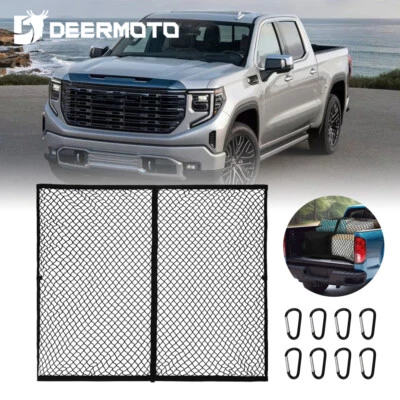 Red organizadora de malla de almacenamiento para caja de camión para GMC Sierra 1500 2500HD 3500HD Foto 1 de 4