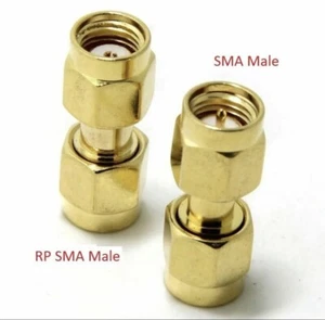 Wtyczka RP-SMA (pinka żeńska) na wtyczkę SMA (pinka męska) Prosty adapter RF x1 sprzedawca z Wielkiej Brytanii - Zdjęcie 1 z 1