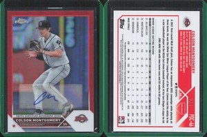 2023 Topps Pro Debut Colson Montgomery Red Refractor Auto 2/5 #PDC-46 White Sox