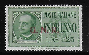 ITALIA Rep. Sociale 1944 entrega especial MLH-VF # Sass. E. 19  - Imagen 1 de 1