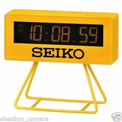 Brand New Unused Seiko Miniature Marathon Mini Timer Alarm Clock QHL062Y SQ815Y - Image 1 of 4