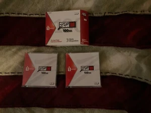 Iomega 100MB Zip Disks - 2 Pack Formatted for IBM PC NOS - Photo 1/2