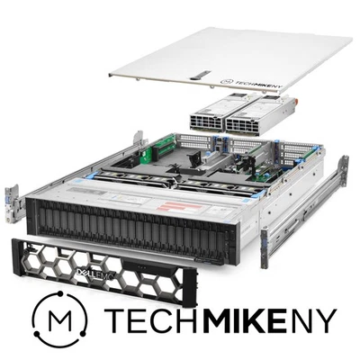 Dell PowerEdge R740xd NVMe Server 2.10Ghz 56-Core 128GB RAM M10 32GB GPU + Rails - Image 1 of 4