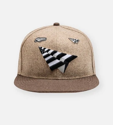 PAPER PLANES-SPIRAL WOOL CAMEL  9FIFTY SNAPBACK HAT NEW RELEASE 🔥 - Image 1 of 4