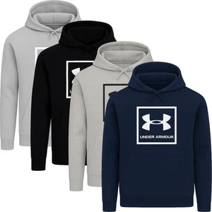 Under Armour Mens Hoodie Fleece Hooded Sweatshirt Pullover Kangaroo Pocket Top - Picture 1 of 5